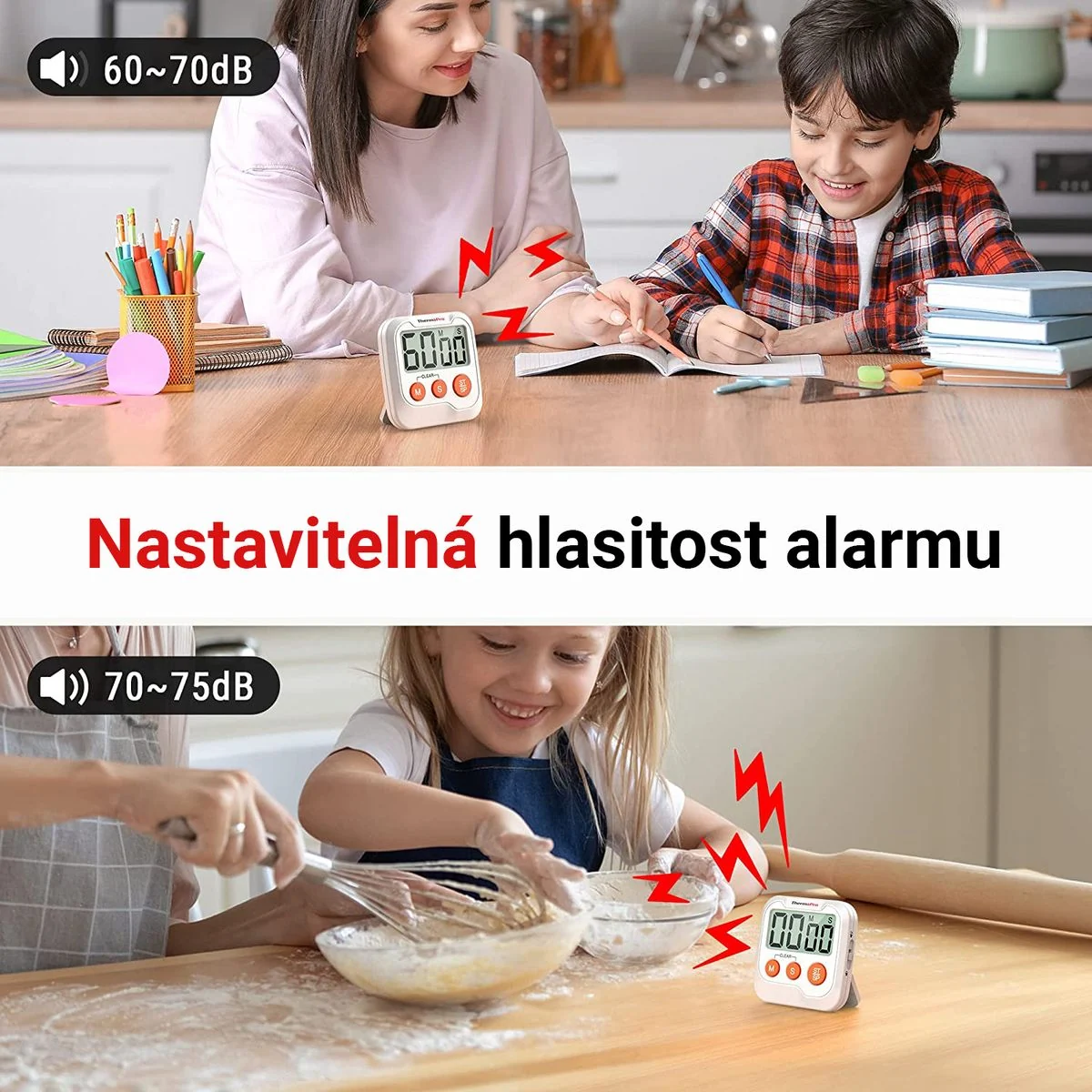 ThermoPro TM-03 digitální kuchyňská minutka
