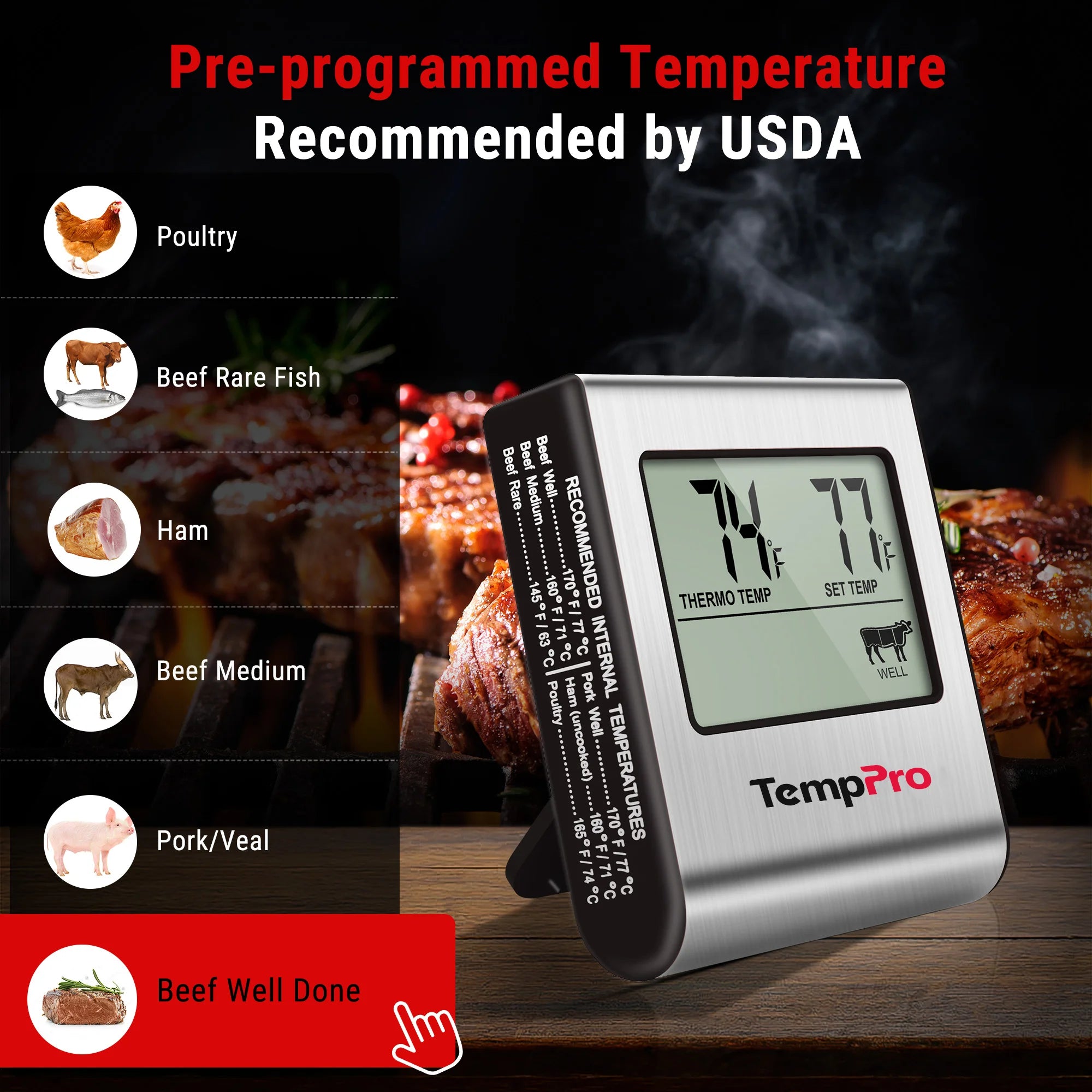 ThermoPro digitální teploměr TP-16