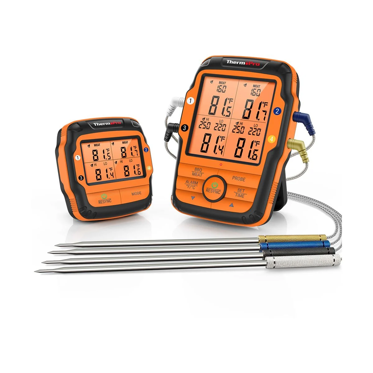 ThermoPro TP-27C bezdrátový kuchyňský teploměr se čtyřmi sondami