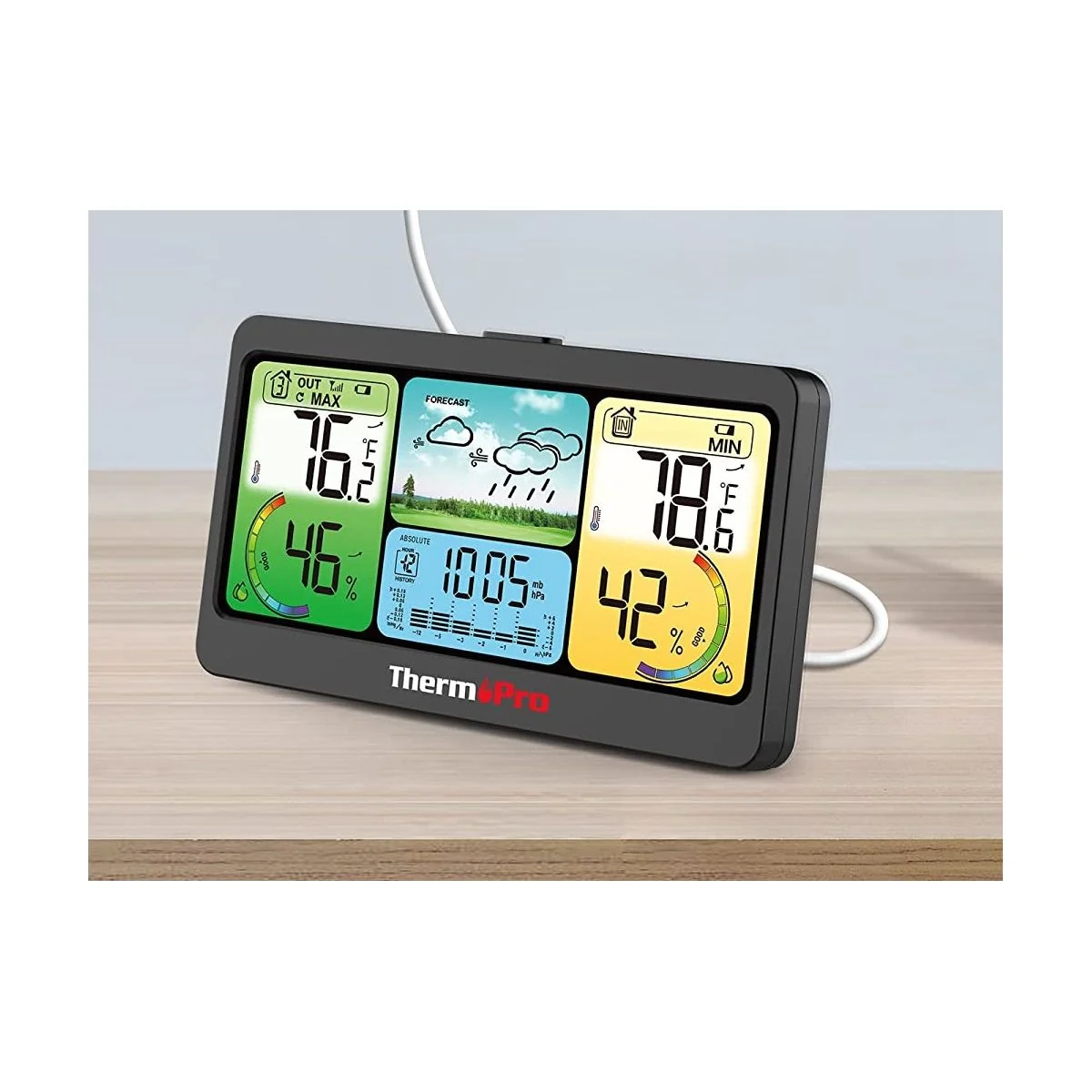 ThermoPro TP-280C meteostanice s barevným displejem
