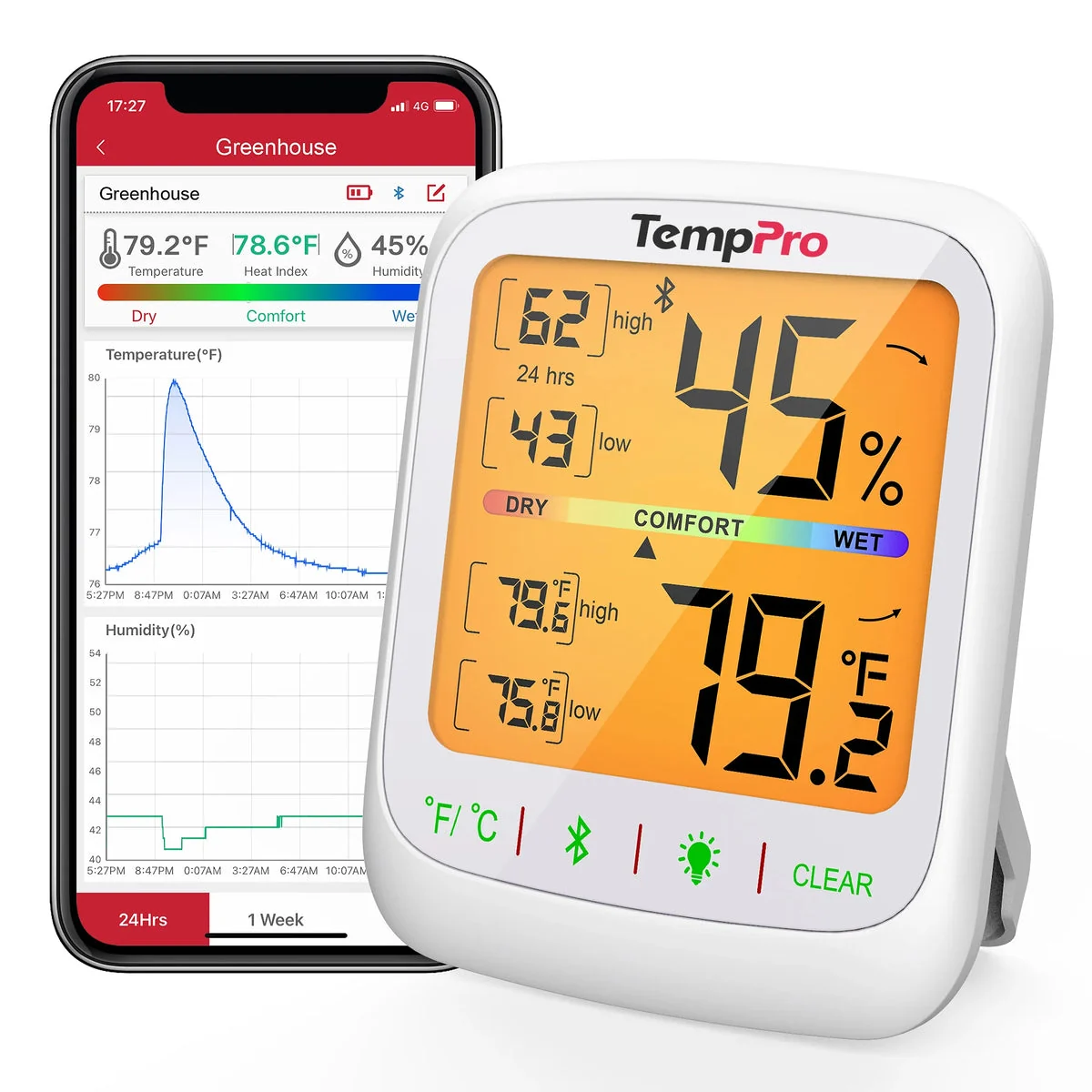 ThermoPro TP-359 Bluetooth teploměr a vlhkoměr
