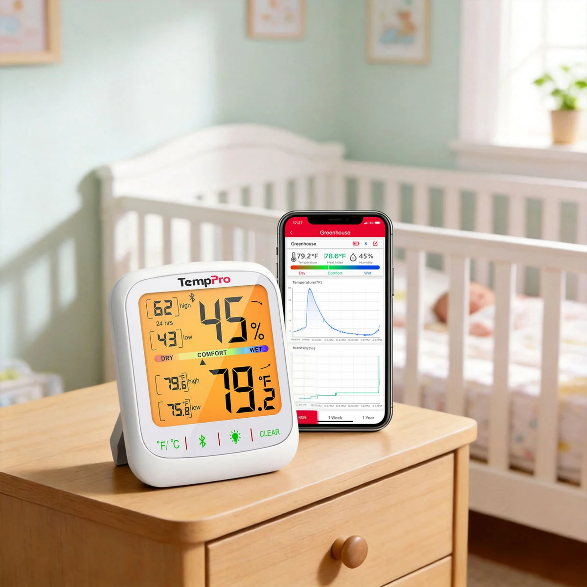 ThermoPro TP-359 Bluetooth teploměr a vlhkoměr