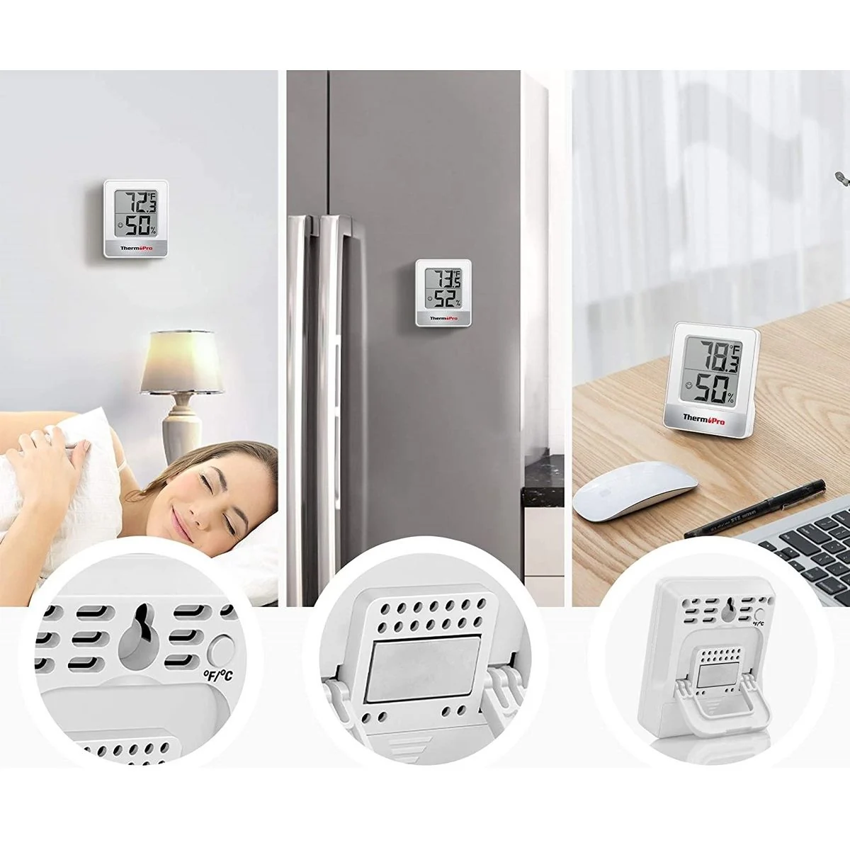 ThermoPro TP-49-W digitální pokojový teploměr a vlhkoměr