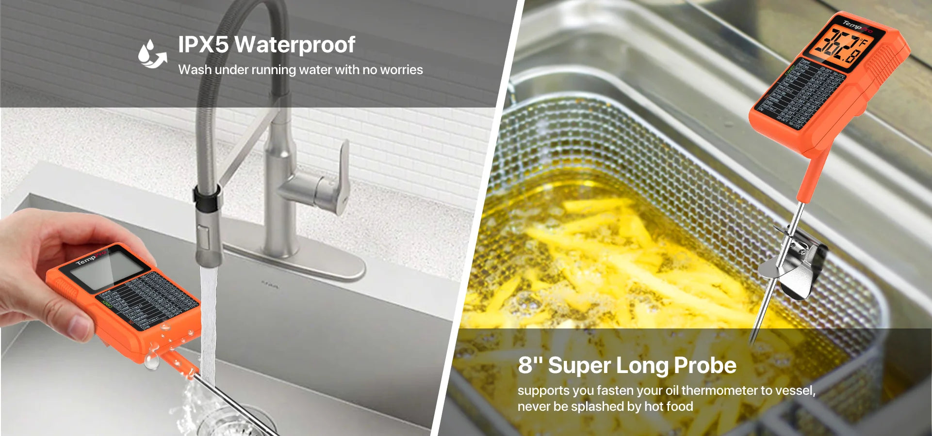 ThermoPro TP-510 digitální teploměr pro měření tekutin a vaření cukru