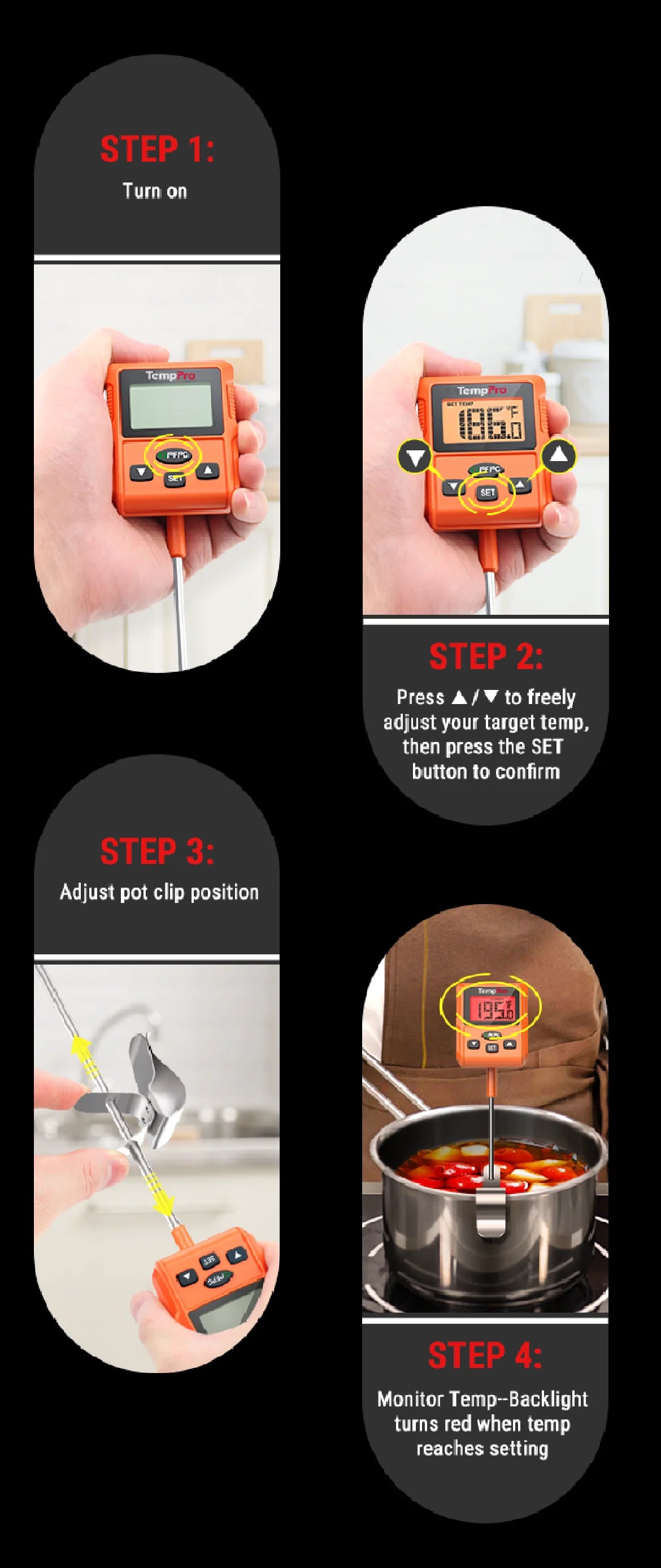 ThermoPro TP-511 digitální kuchyňský teploměr