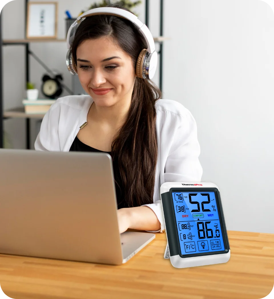 ThermoPro digitální teploměr s měřením vlhkosti TP-55
