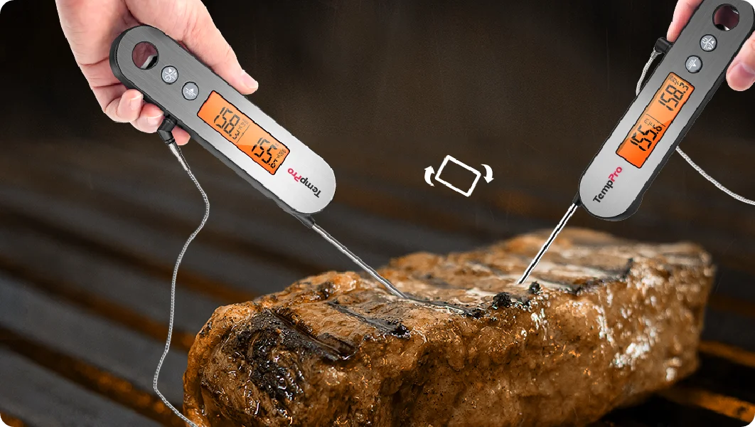 ThermoPro TP-610 digitální kuchyňský teploměr, stříbrný