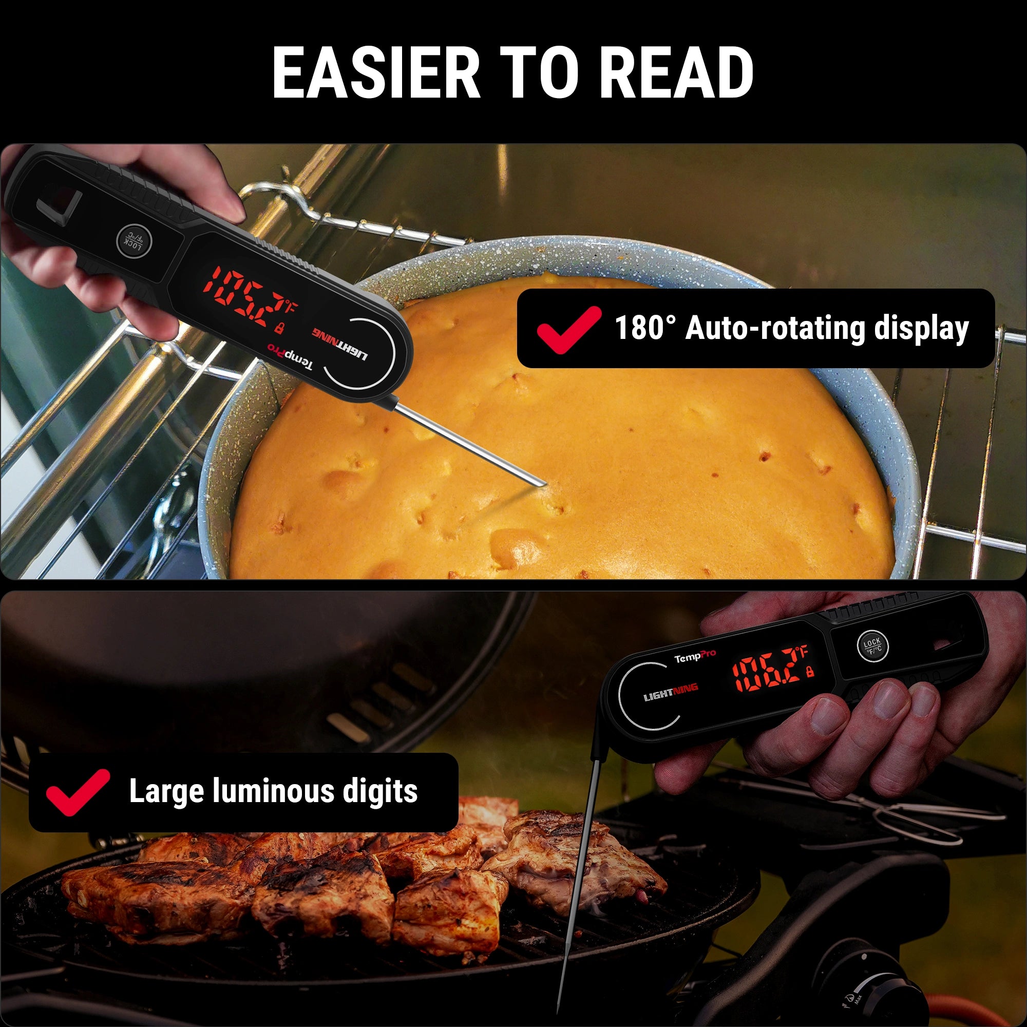 ThermoPro TP-622 Lightning digitální kuchyňský jehlový teploměr