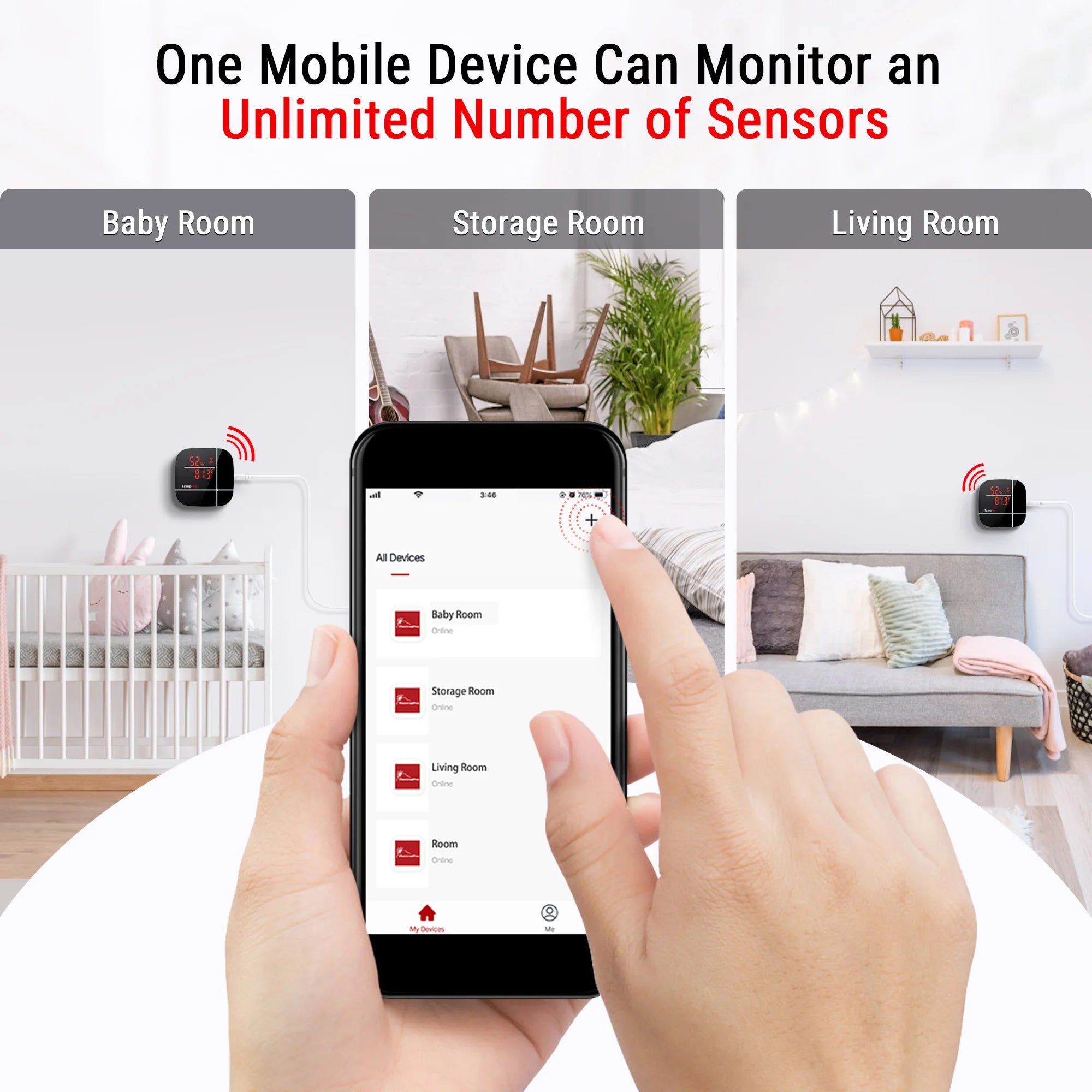 ThermoPro Smart Wi-Fi teploměr a vlhkoměr TP-90