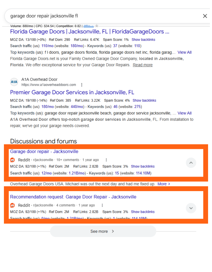 Garage Door Repair Jacksonville