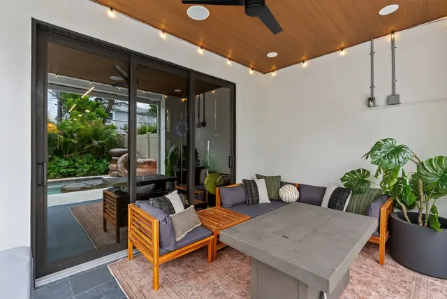 The Tulum House: Covered patio lounge
