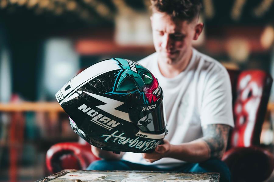 Nolan X-804 at the 2025 Isle of Man TT