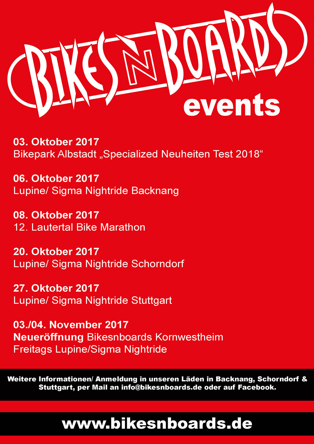 Veranstaltungen Herbst 2017
