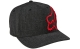 Fox Flexfit-Kappe Clouded 2.0 Black/Red