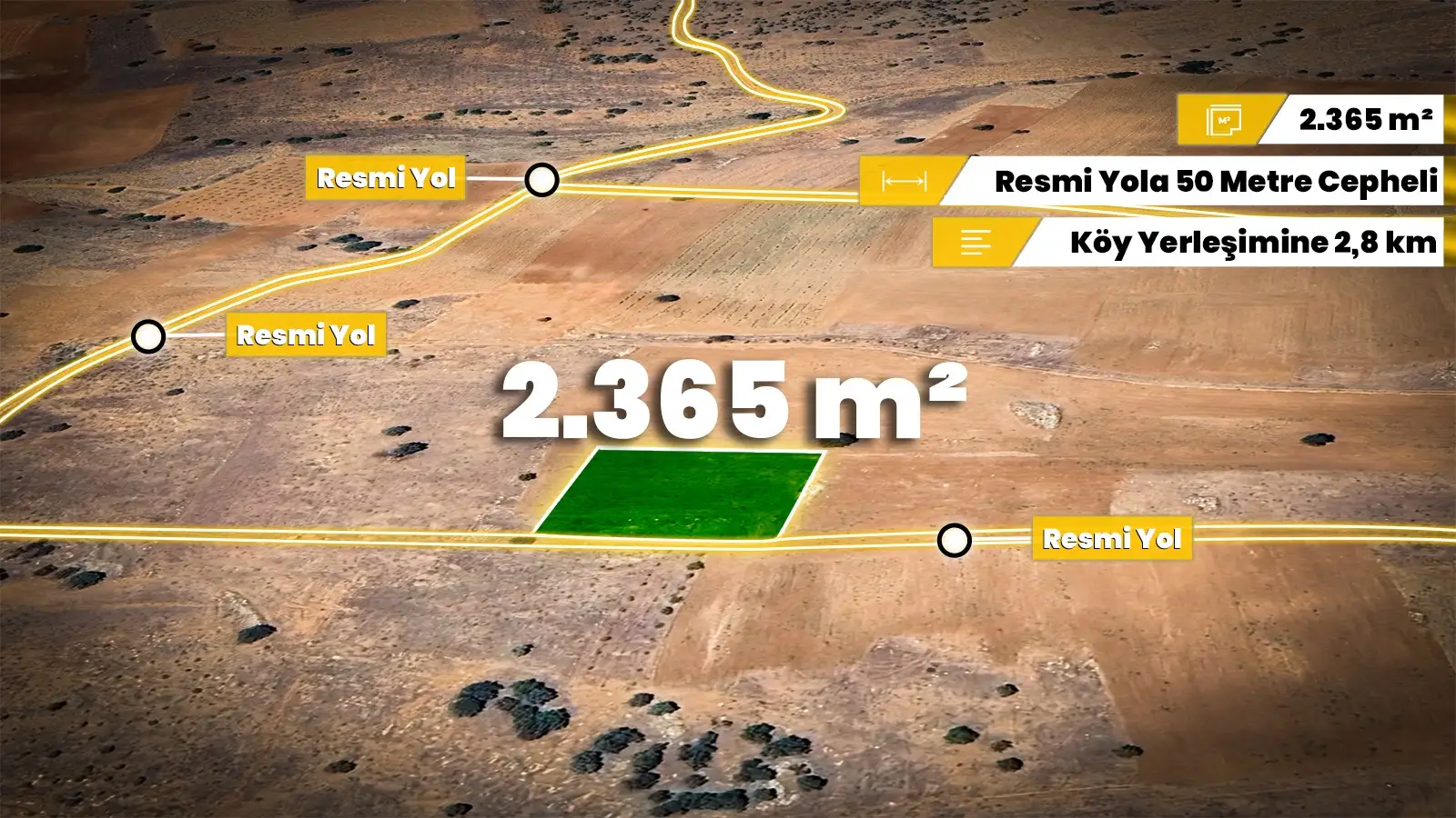 Karaman Merkez Kızılyaka'da 2.365 m² Resmi Yollu, Müstakil Tapulu Bağ Vasfında Arazi ilan detaylarına gözat!