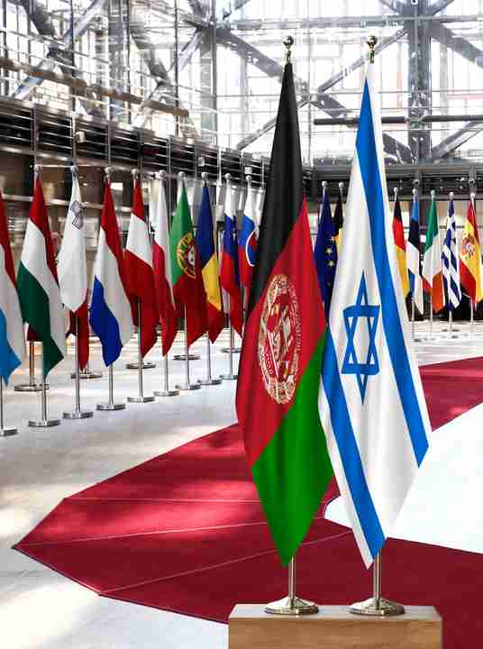 Afghanistan Israel Flags