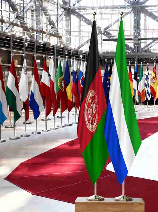Afghanistan Sierra Leone Flags