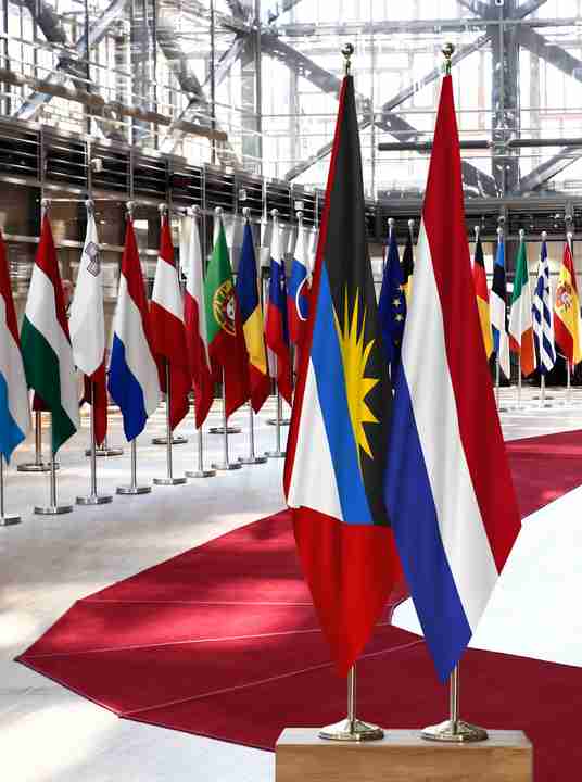 Antigua and Barbuda Netherlands Flags
