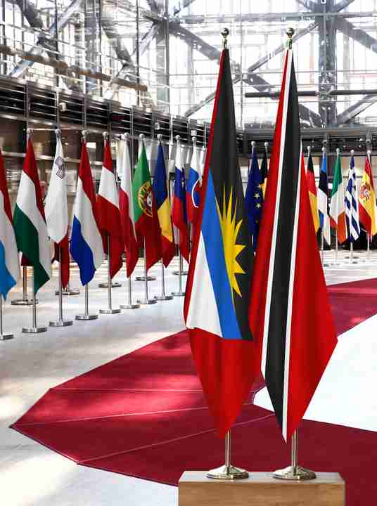 Antigua and Barbuda Trinidad and Tobago Flags
