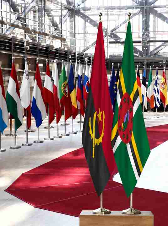 Angola Dominica Flags