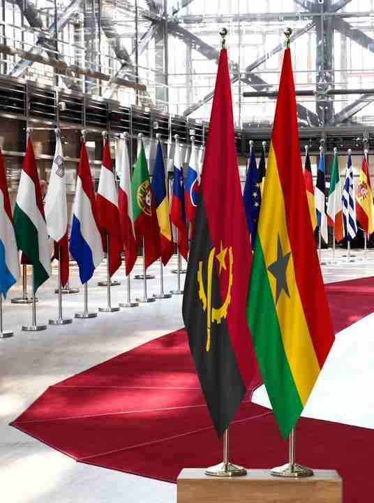 Angola Ghana Flags