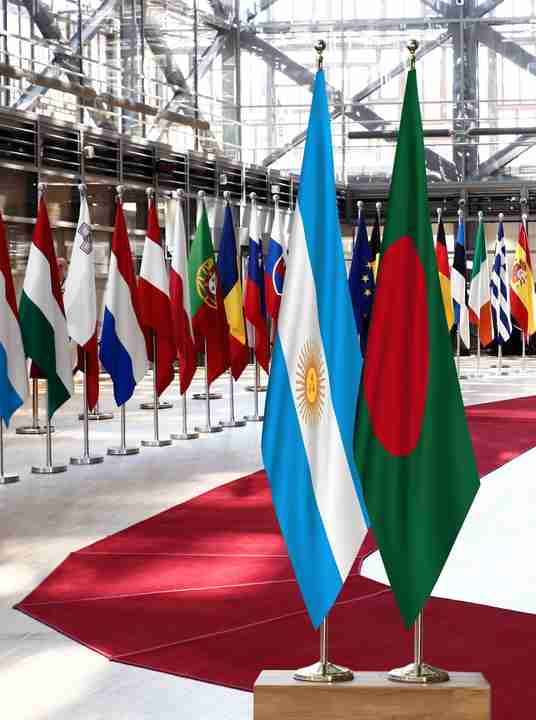 Argentina Bangladesh Flags