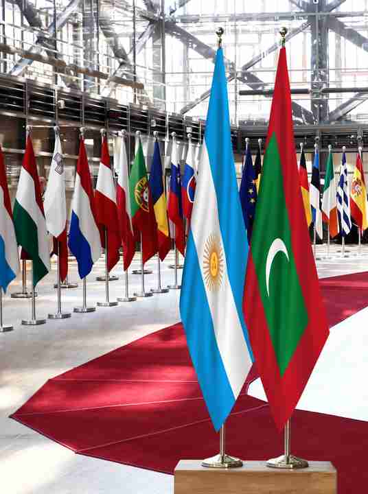 Argentina Maldives Flags