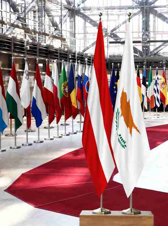 Austria Cyprus Flags