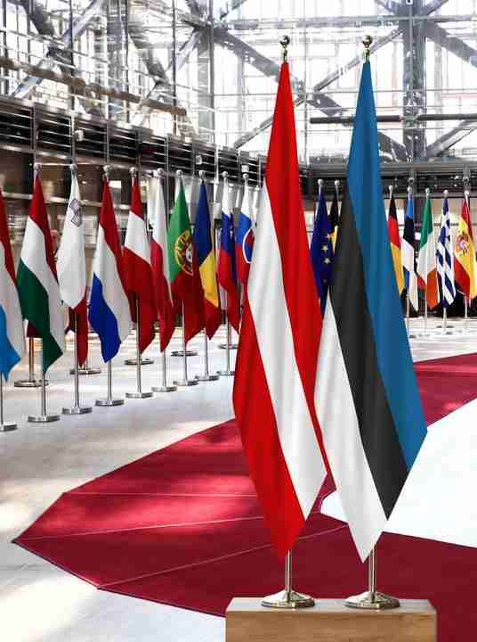Austria Estonia Flags