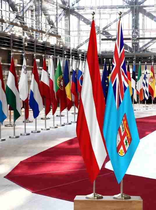 Austria Fiji Flags