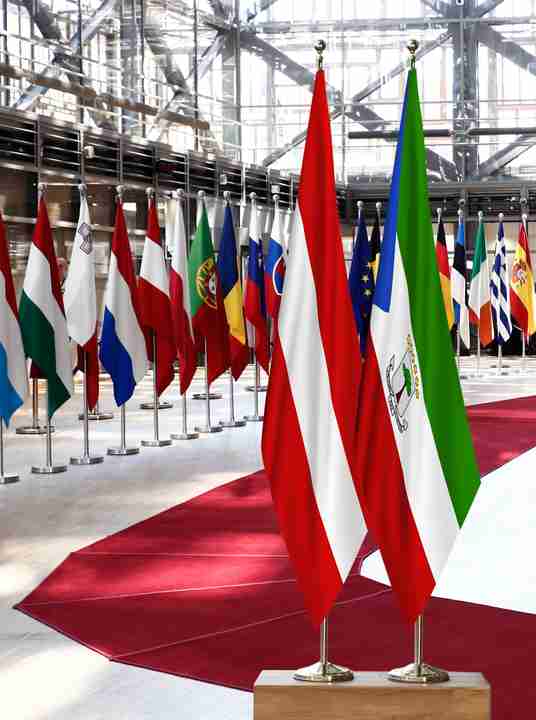 Austria Equatorial Guinea Flags