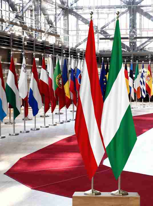 Austria Nigeria Flags