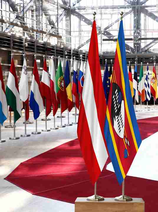 Austria Eswatini Flags