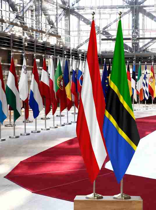 Austria Tanzania Flags