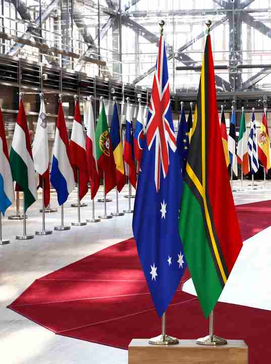 Australia Vanuatu Flags
