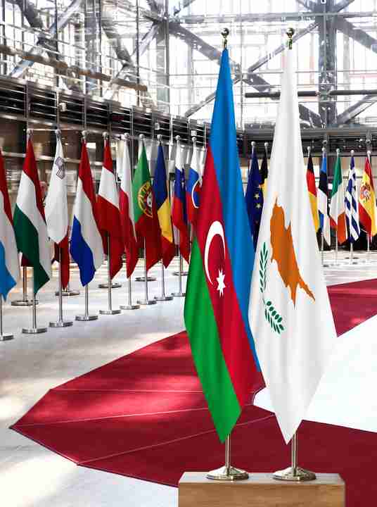 Azerbaijan Cyprus Flags