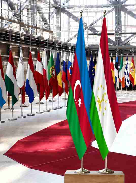 Azerbaijan Tajikistan Flags