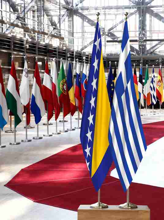 Bosnia and Herzegovina Greece Flags