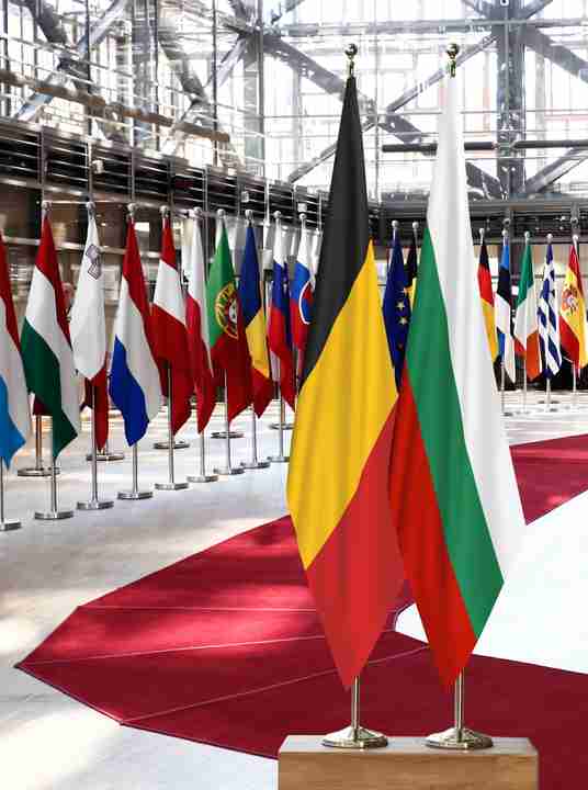 Belgium Bulgaria Flags