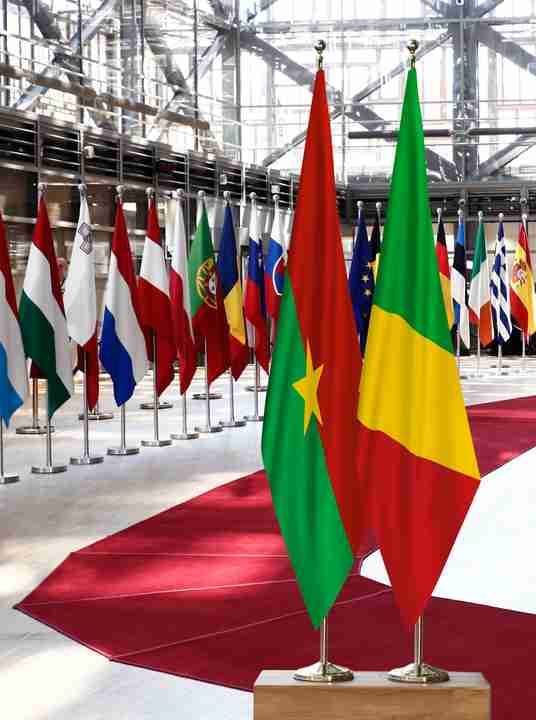 Burkina Faso Congo Flags