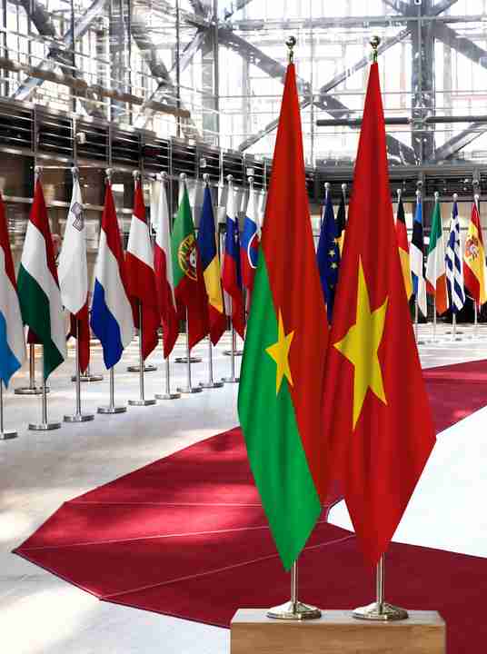 Burkina Faso Viet Nam Flags