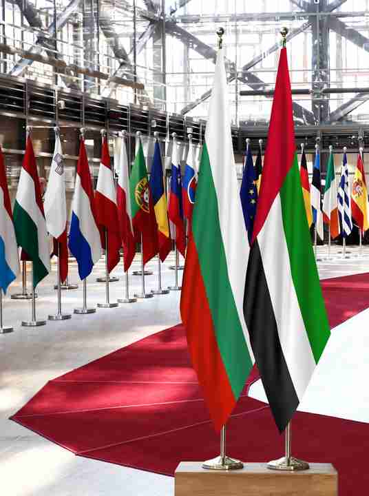 Bulgaria United Arab Emirates Flags