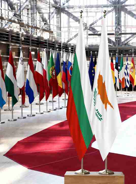 Bulgaria Cyprus Flags
