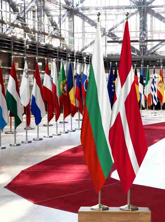 Bulgaria Denmark Flags