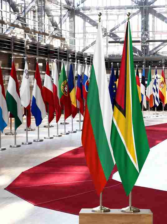 Bulgaria Guyana Flags