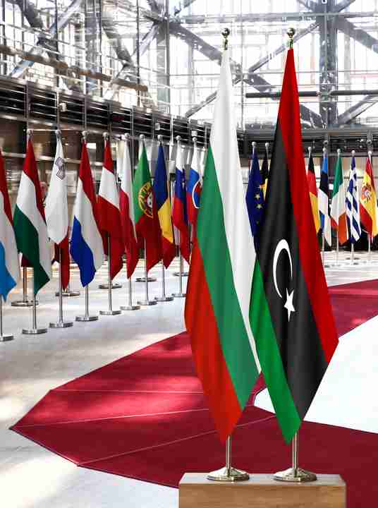 Bulgaria Libya Flags
