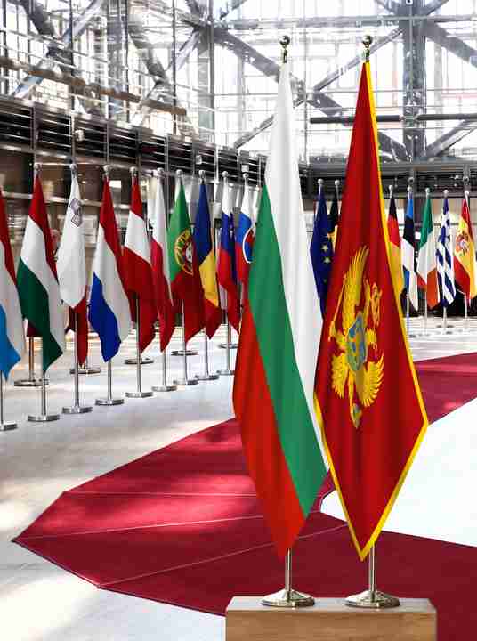 Bulgaria Montenegro Flags