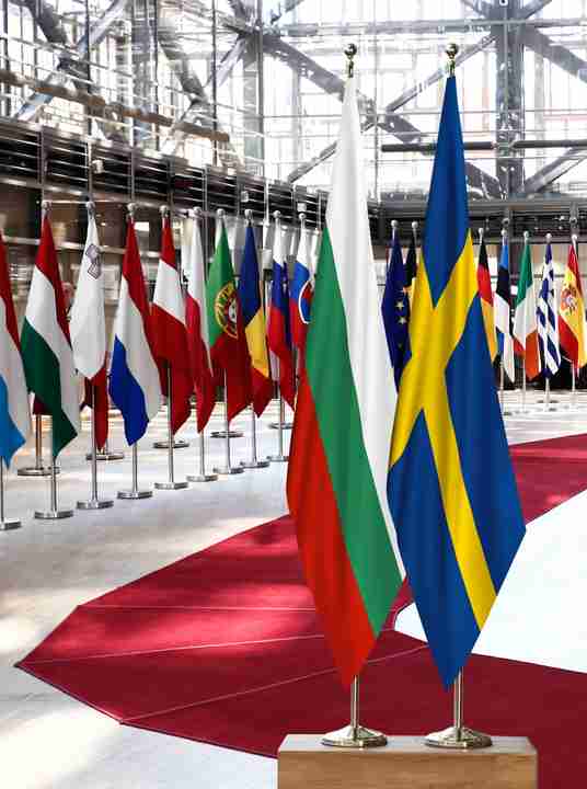 Bulgaria Sweden Flags