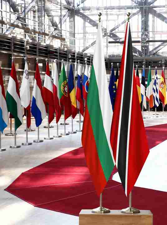 Bulgaria Trinidad and Tobago Flags