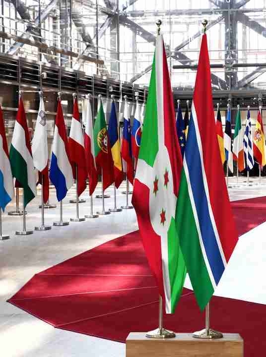 Burundi Gambia Flags